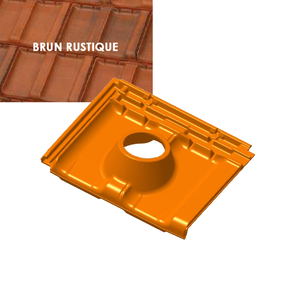 TUILE A DOUILLE RESIDENCE Ø150 BRUN RUSTIQUE